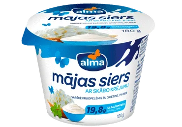 Mājas siers ar skābo krējumu ALMA 7%180g