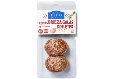 Kotletes brieža gaļas LIDO 180g