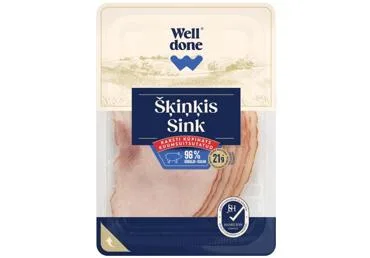 Karsti kūpināts cūkgaļas šķiņķis WELL DONE 100g