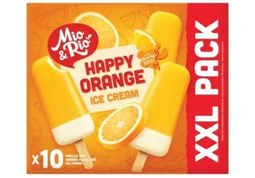 Sulas saldējums ar apelsīnu garšu MIO&RIO 10x47g