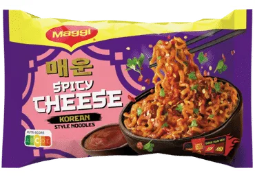 Ātri pagatavojamās nūdeles MAGGI Spicy Cheese 130g