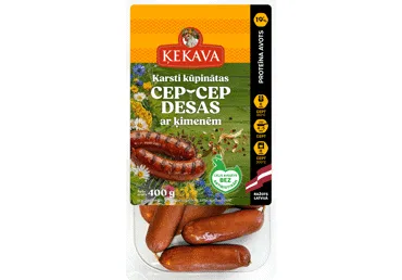 Karsti kūpinātas desiņas ar ķimenēm ĶEKAVA 400g